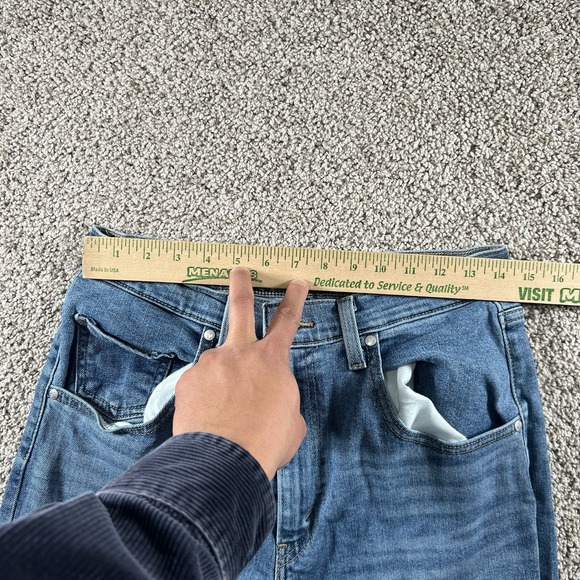 Levis Silver Tab Mom Jeans Womens 30‎ (Fits 28x25) High Rise Stretch Baggy Denim - Picture 6 of 16